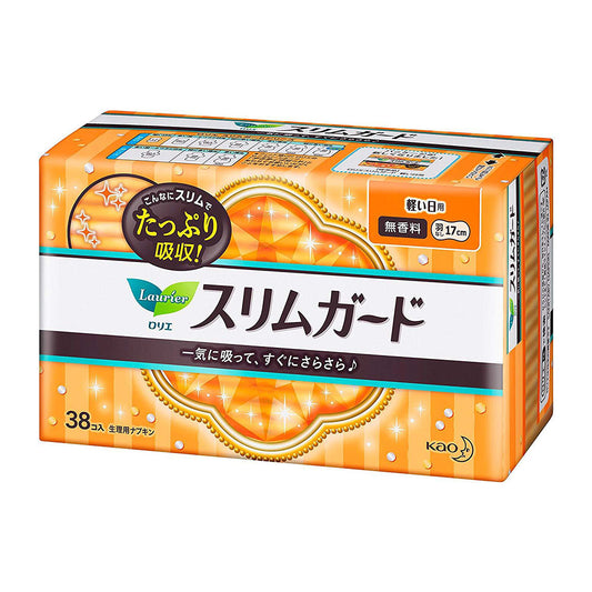 花王乐而雅零触感系列 超薄瞬吸日用卫生巾 17cm*38片