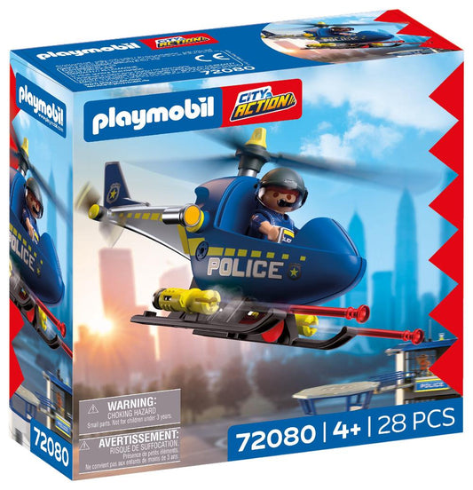 Playmobil - Police Helicopter with Radar Function - PMB72080