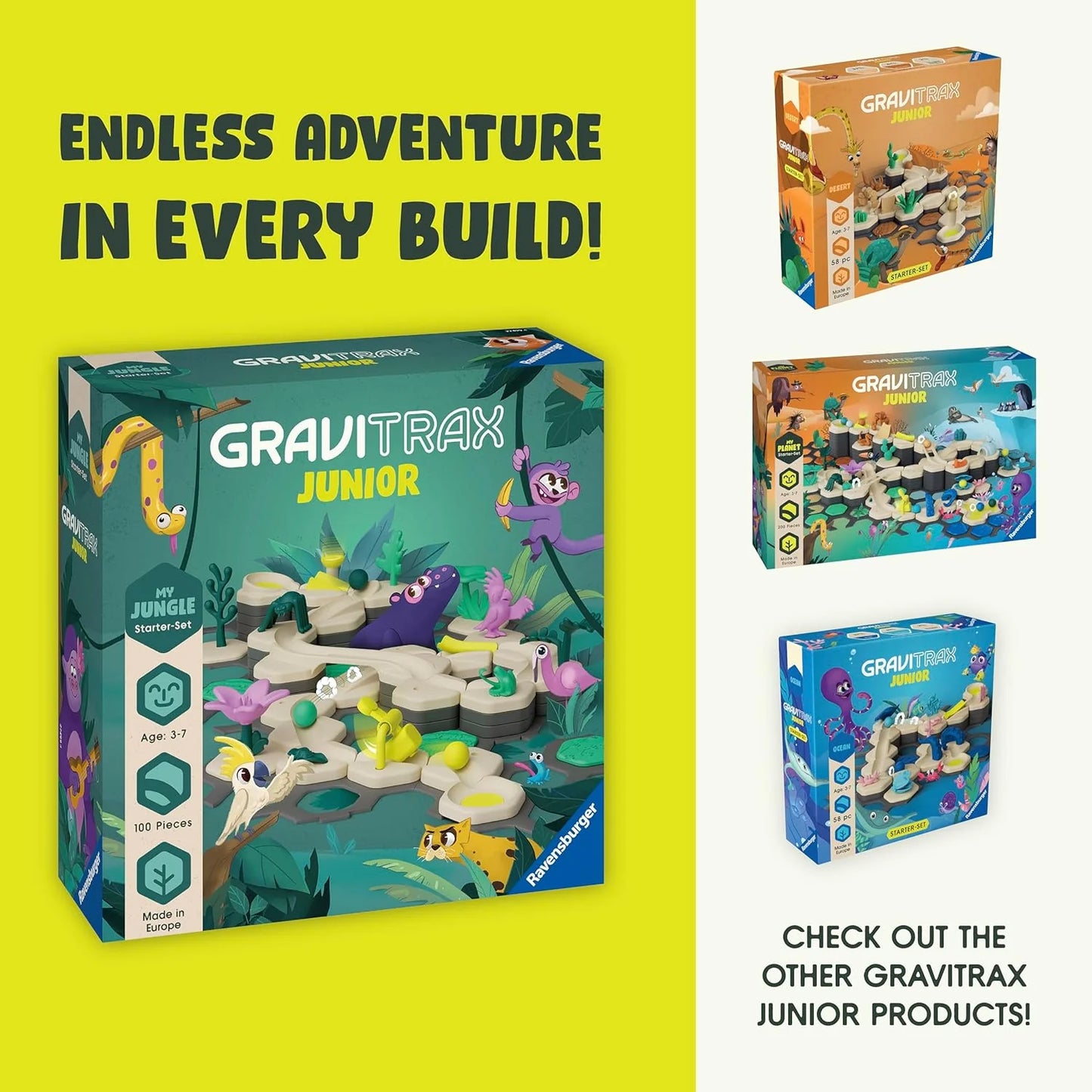 GraviTrax Junior - Large Starter Set Jungle