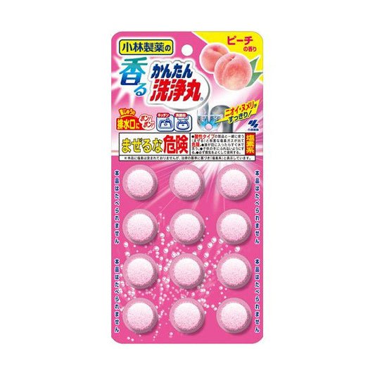 小林制药 管道疏通剂 12粒 水蜜桃香型