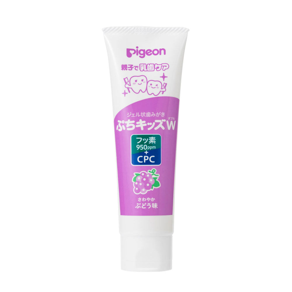 Pigeon - 贝亲 Petit Kids 双重防蛀儿童凝胶牙膏（2岁以上适用）50克 多种口味可选