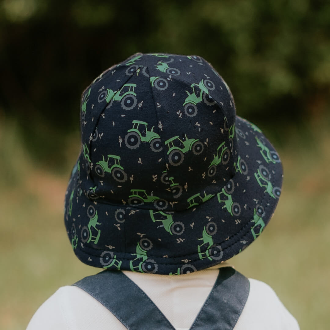 Bedhead Hats - （只有S码）儿童渔夫防晒帽 - Tractor