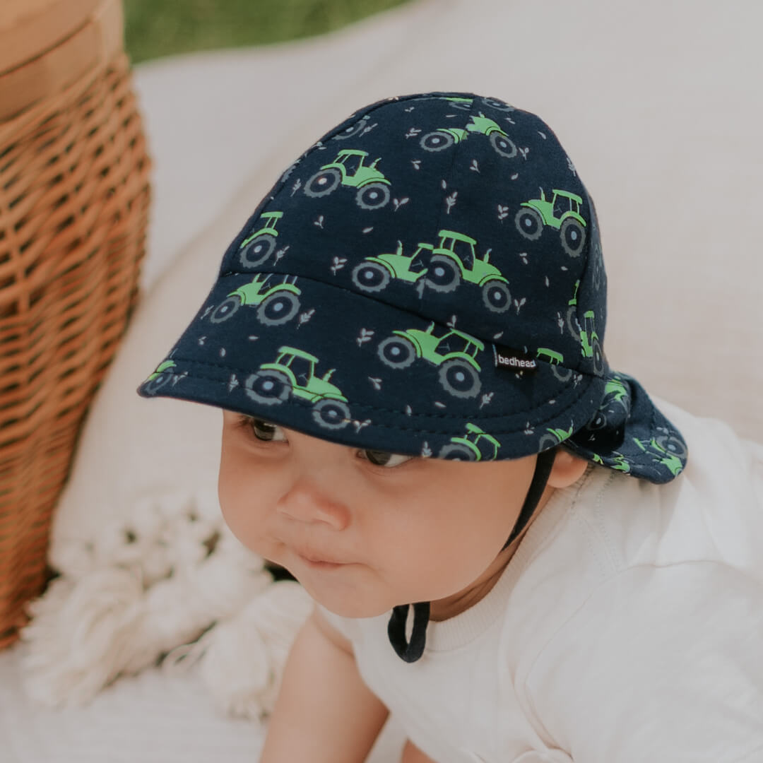 Bedhead Hats - （只有S码）Original系列 宝宝军团防晒帽 - Tractor （47cm | 6-12 months | S）