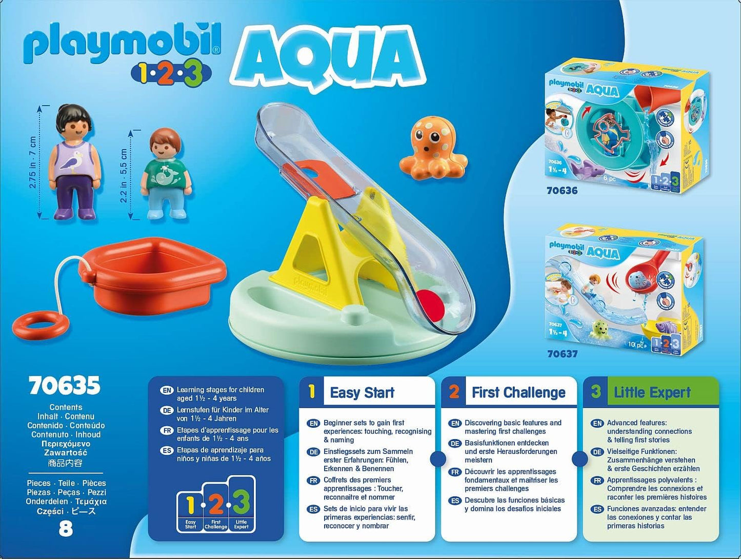 Playmobil - 1.2.3 Aqua Water Seesaw with Boat