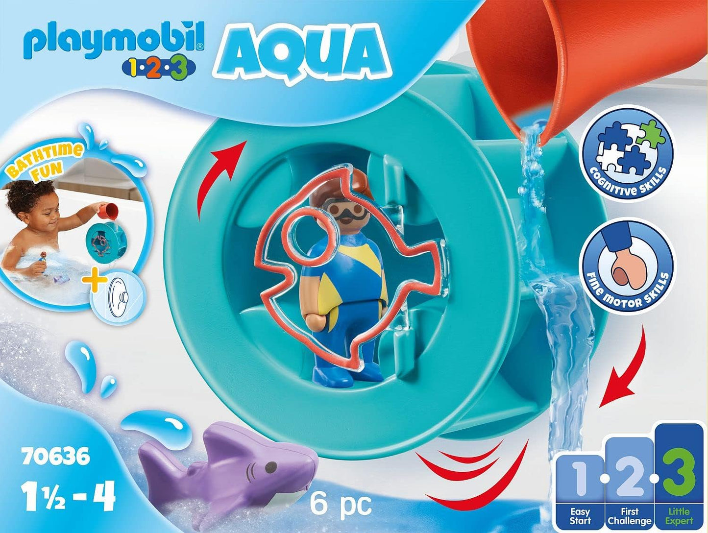 Playmobil - Water Wheel with Baby Shark