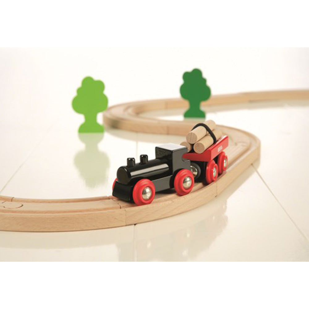 BRIO - 奇幻森林磁力火车伐木套装 18件装
