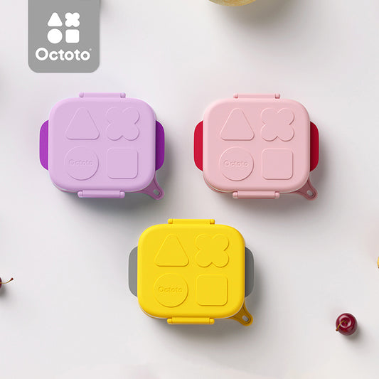 Octoto 不锈钢两分格餐盒plus