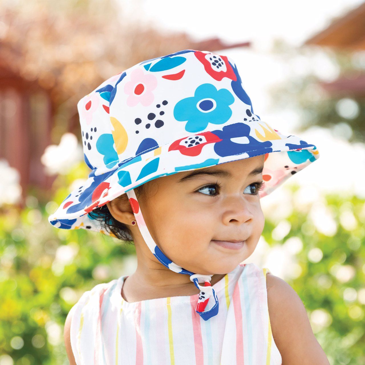 Tiny Twinkle - 防晒遮阳帽 Sun Hat - Modern Floral - （XL码 适合5岁+）