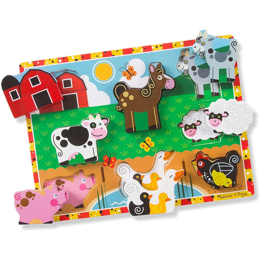 美国梅丽莎 - 农场主题厚款拼图 Farm Chunky Puzzle