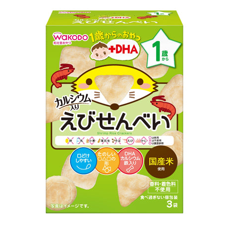 和光堂 鲜虾米饼磨牙饼干 适合12个月+