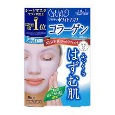 高丝美妆 Kose Cosmetic - Clear Turn 美白胶原蛋白面膜 - 5 片