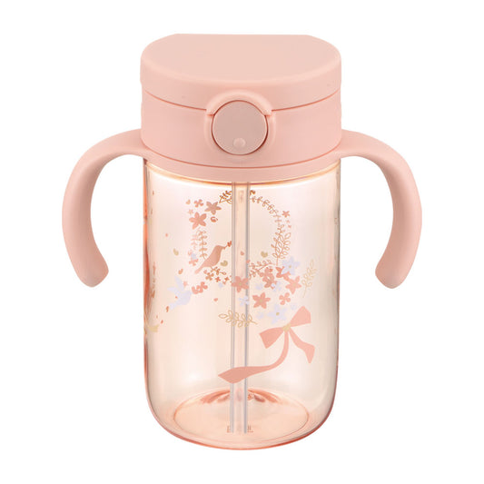 Richell -  Axtars Straw Mug 320ml - Light Pink