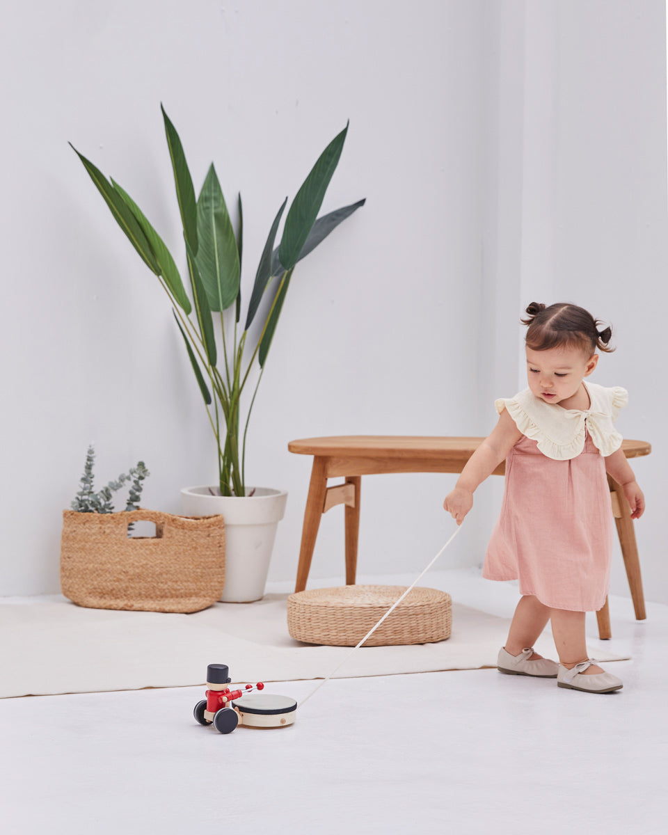 PlanToys - 拖拉小鼓手玩具