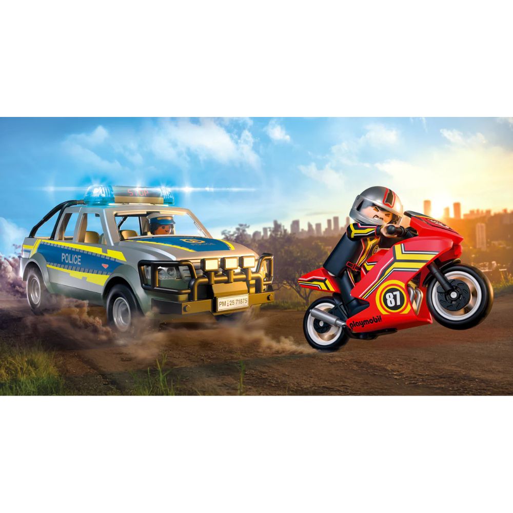 Playmobil - Police Chase with Pick-Up Truck - PMB71875