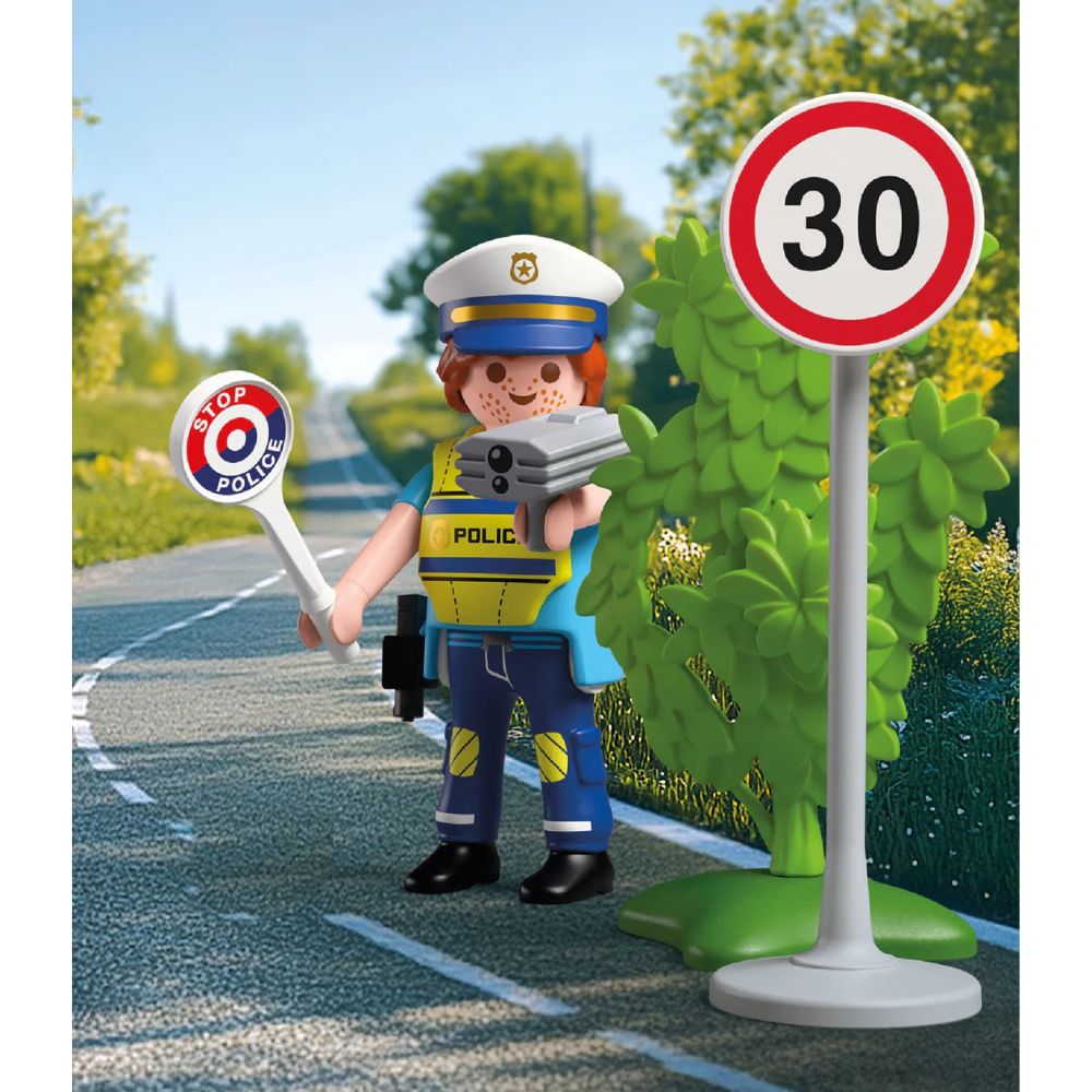 Playmobil - Police officer with speed detector - PMB72029