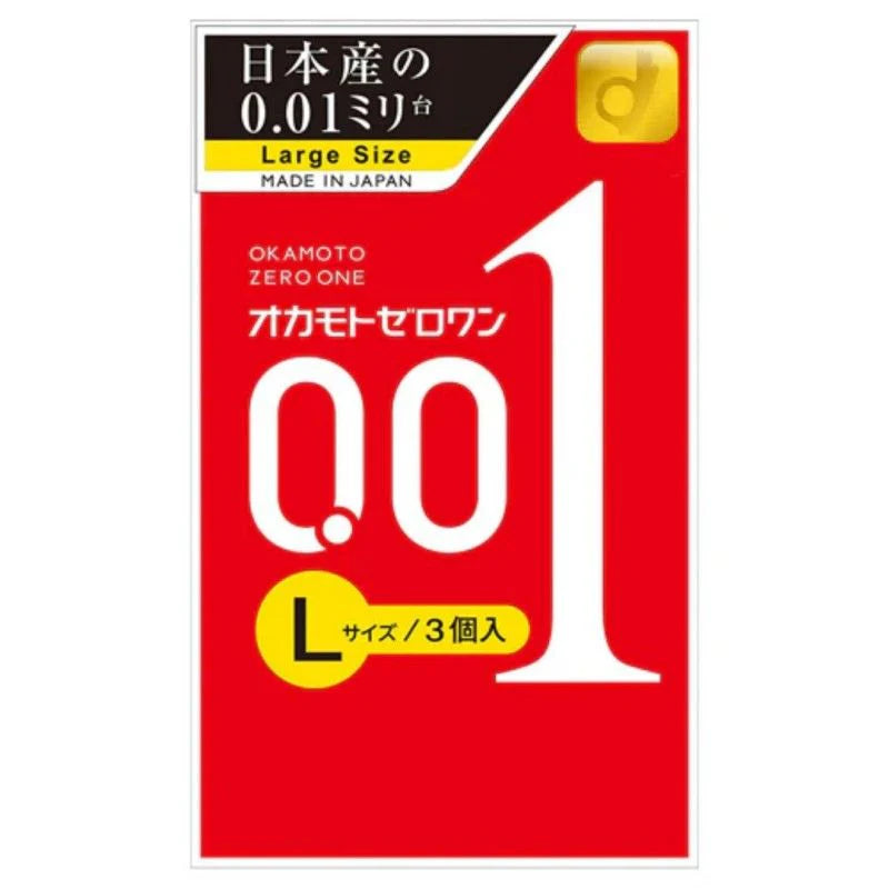 Okamoto 冈本 001 世界最薄 避孕套 3枚入 - 日本制