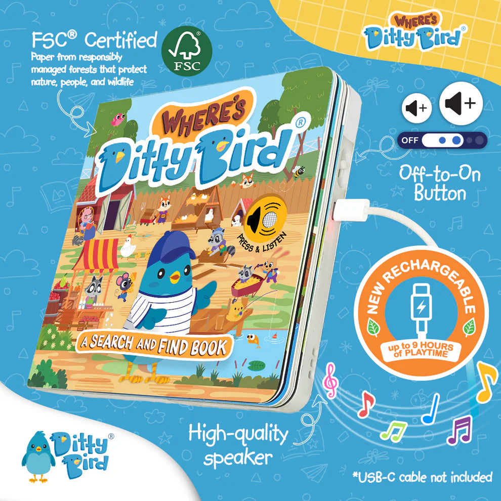 Ditty Bird - USB-C 可充电款 - Where's Ditty Bird?
