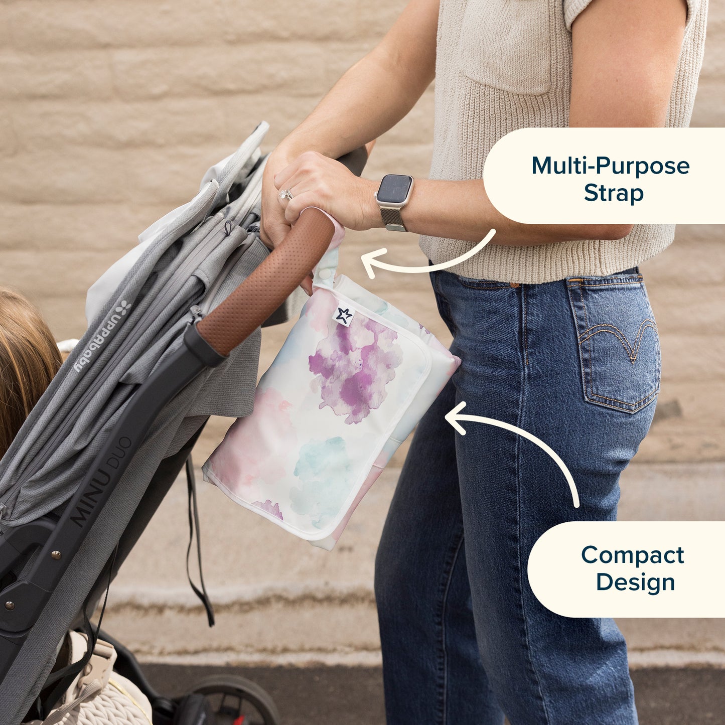 Tiny Twinkle - Portable Nappy Changing Pad - Bows