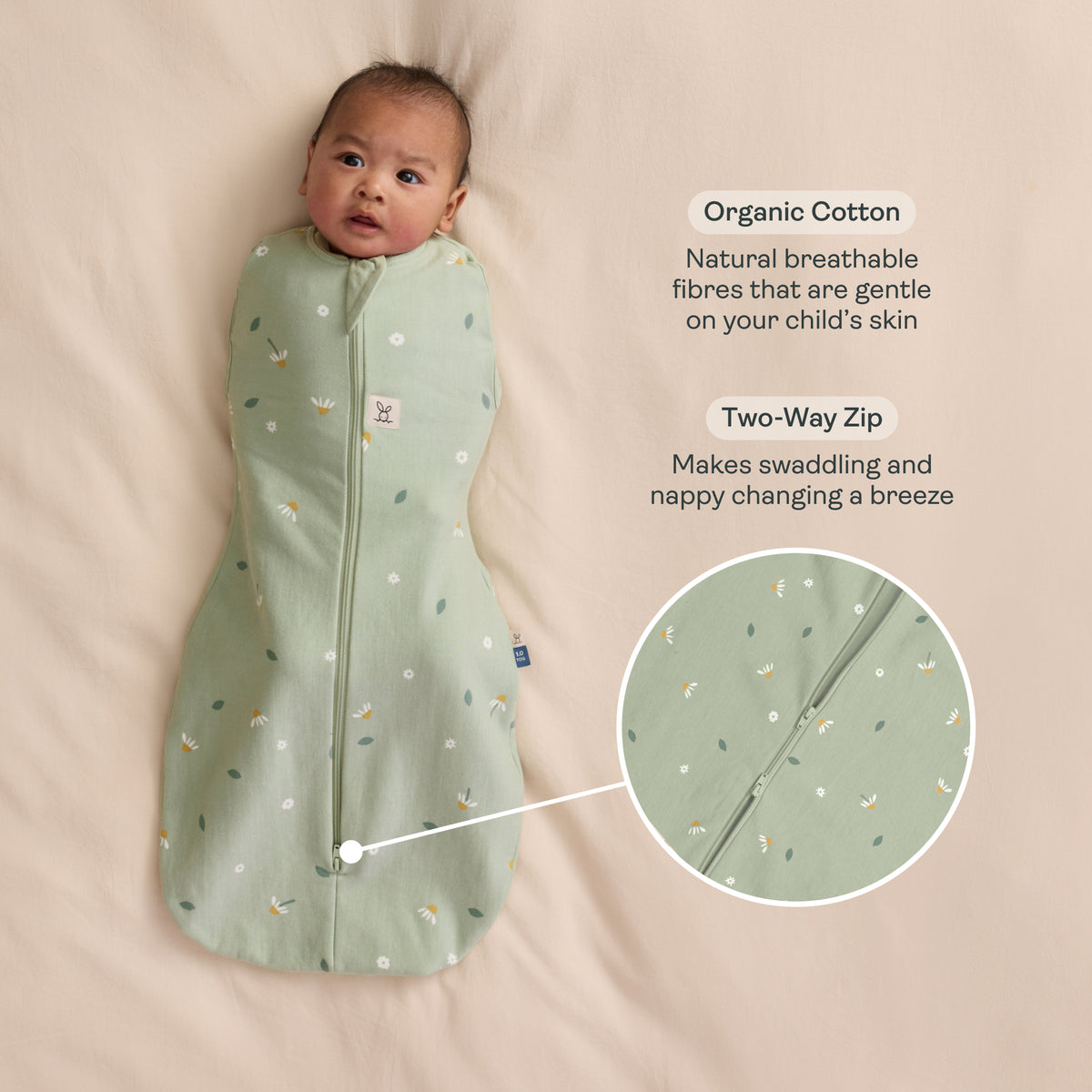 ergoPouch - Cocoon 襁褓睡袋 1.0 TOG – Meadow 草地花园款