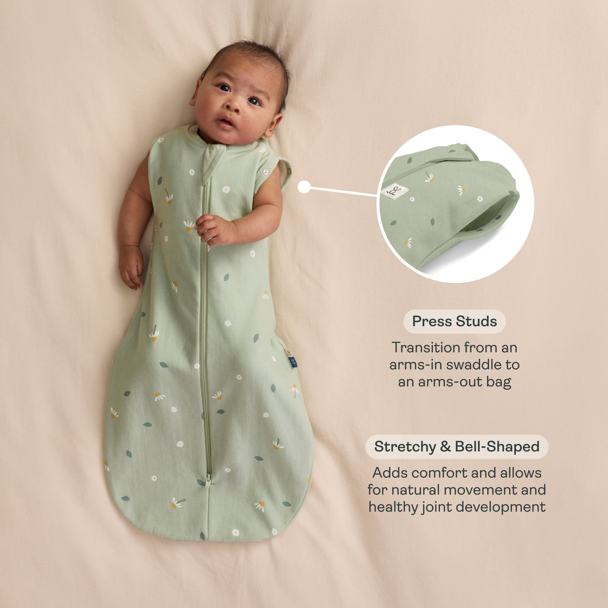 ergoPouch - Cocoon 襁褓睡袋 1.0 TOG – Meadow 草地花园款