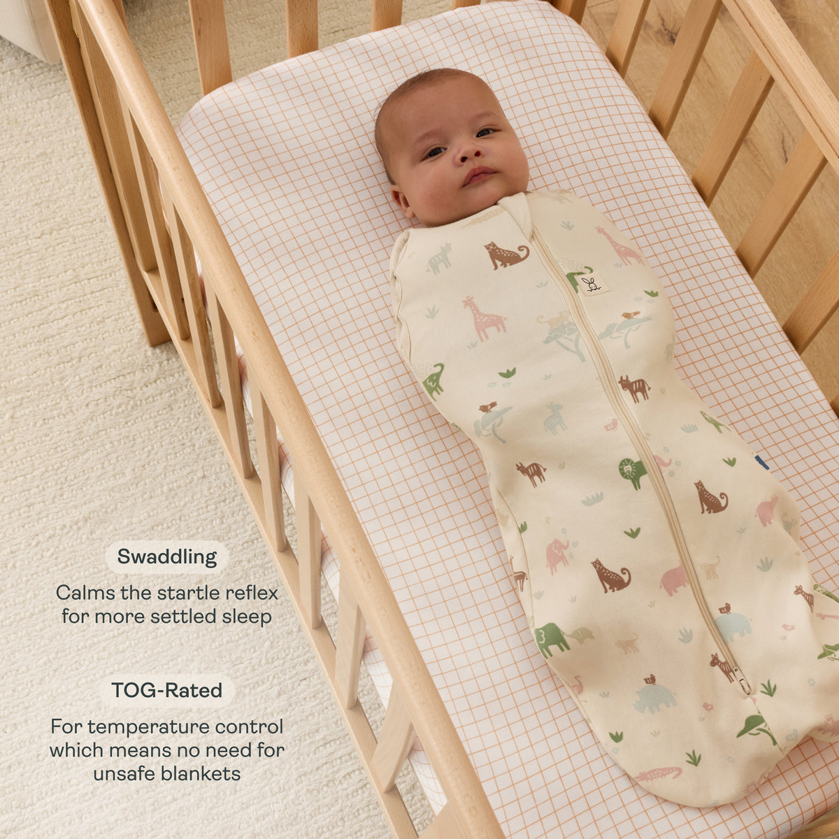 ergoPouch - Cocoon 襁褓睡袋 1.0 TOG – Savannah 莎凡纳草原款