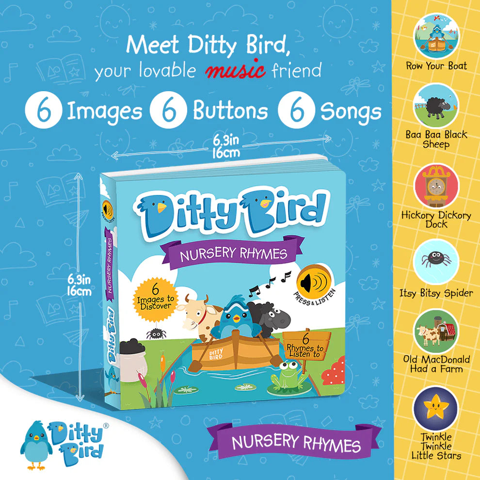 Ditty Bird - USB-C 可充电款 - Nursery Rhymes